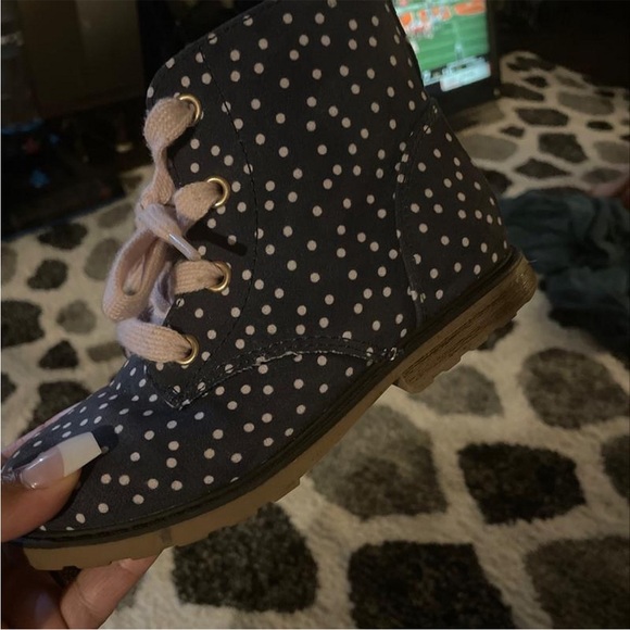 Cat & Jack Shoes Toddler Girls Giovanna Laceup Zipper Combat Boots